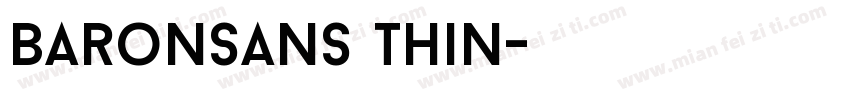BaronSans Thin字体转换